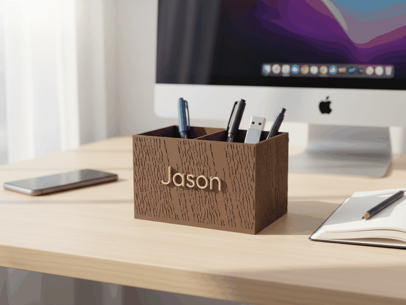 Desk Organizer — printed example