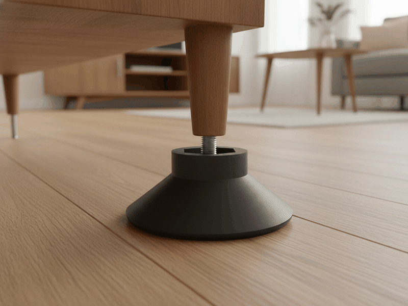 Feet, Glides & Bumpers — printed example