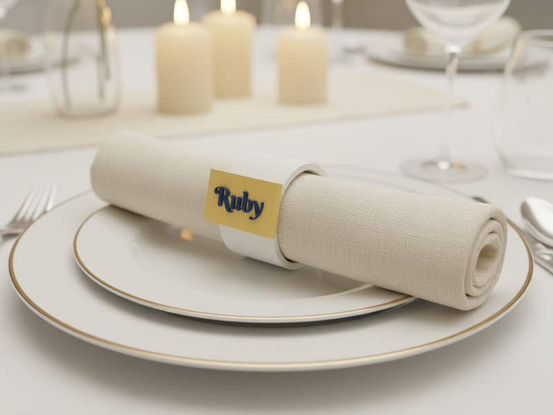 Napkin Rings — printed example