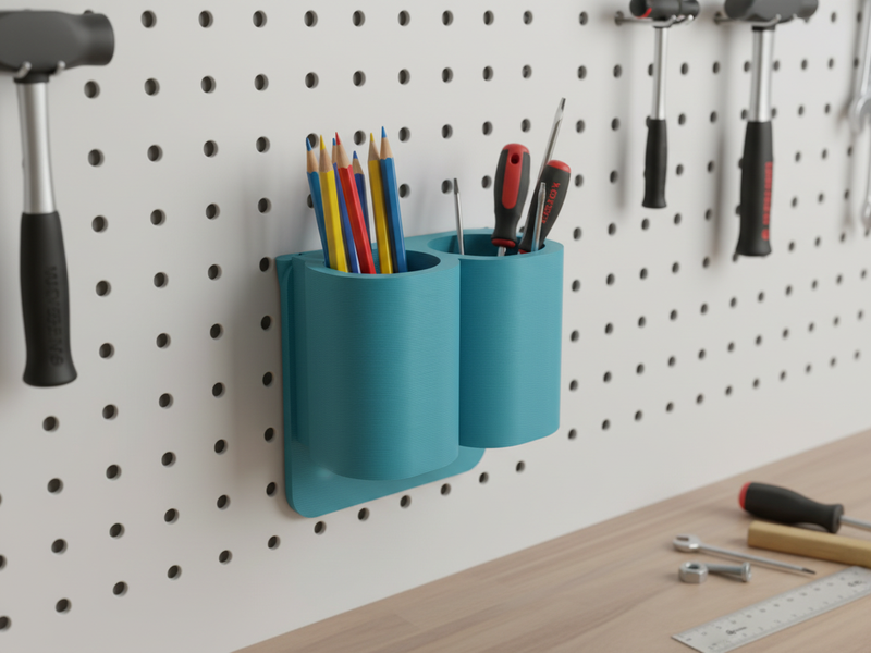 Pegboard Holder — printed example