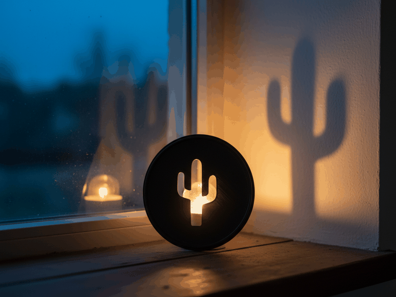 Shadow Lamp — printed example
