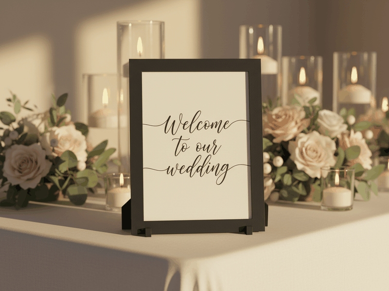 Sign Frames — printed example