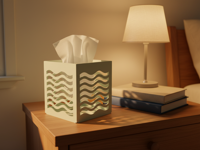 Tissue Box Cover — printed example