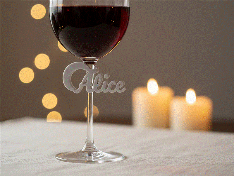 Wine Charms — printed example